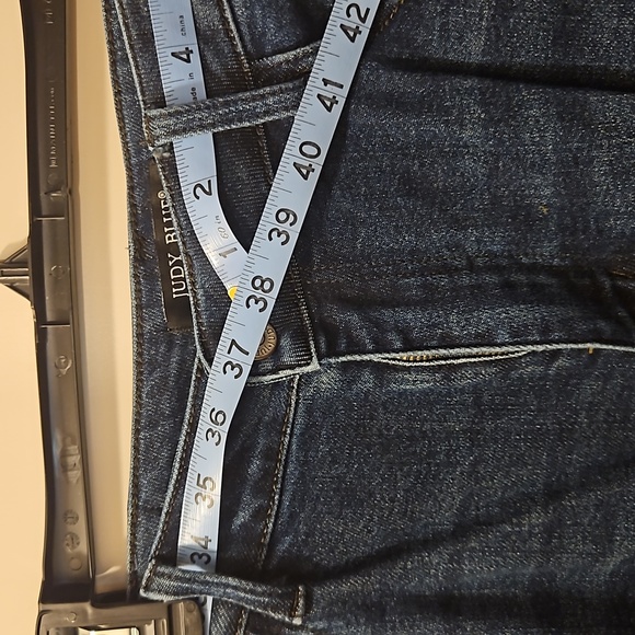 Judy Blue boyfriend fit buffalo plaid jeans 16W - Picture 4 of 4